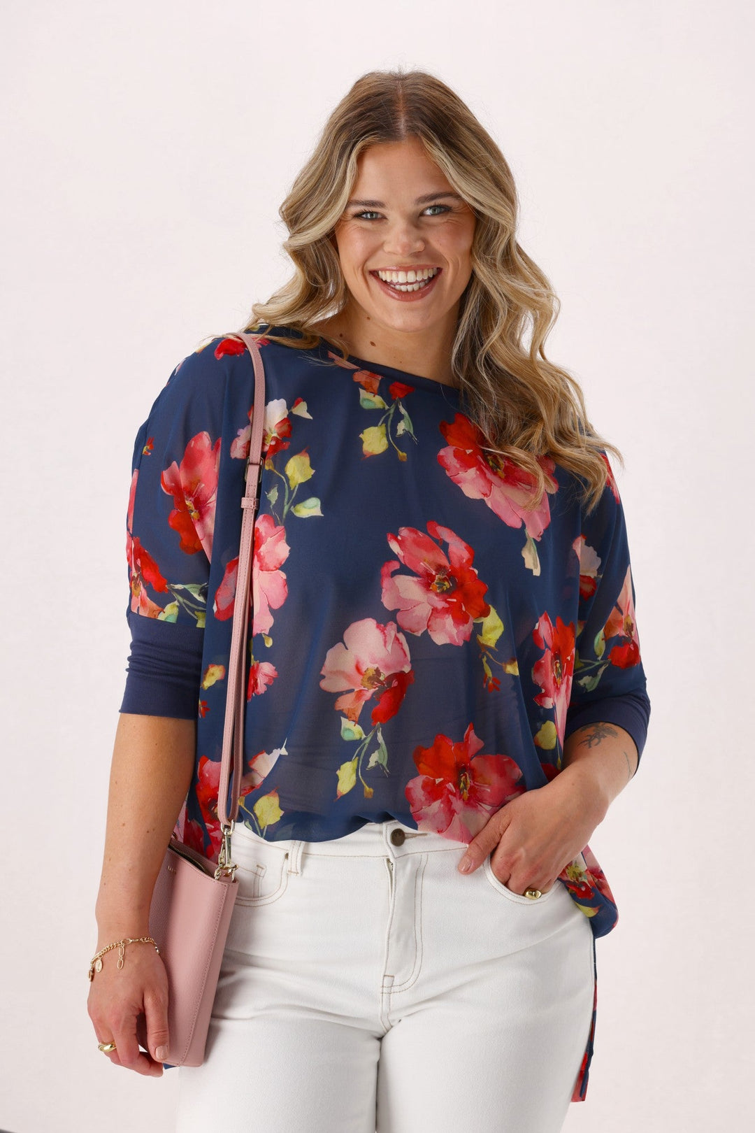 Gloss the Label Kory Top Midnight Floral
