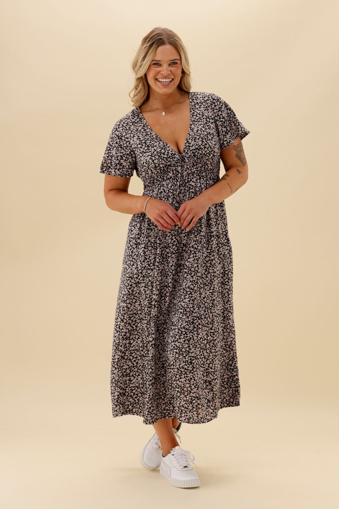 All About Eve Rhea Midi Dress Black