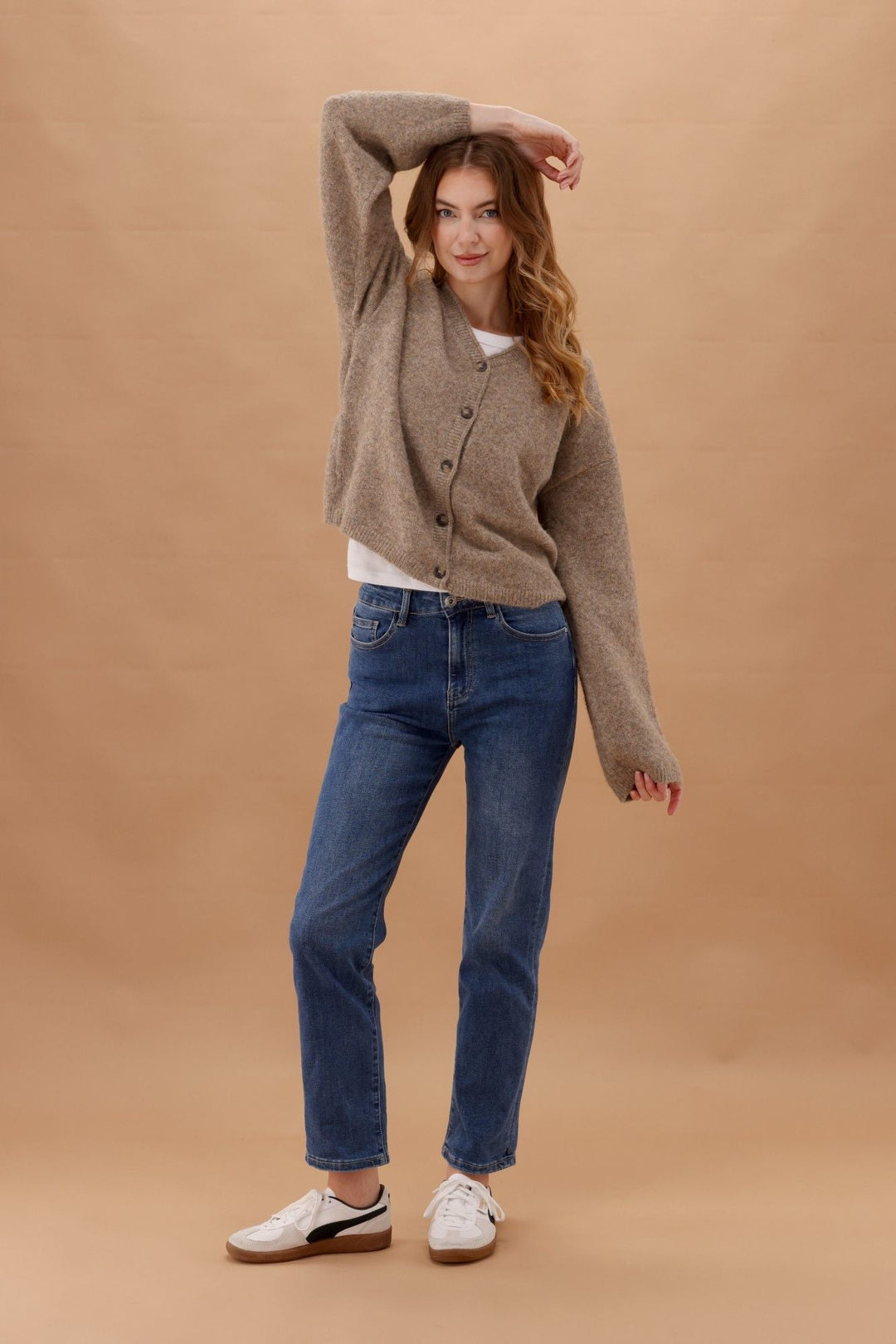 Elm Ada Straight Leg Jean Washed Blue