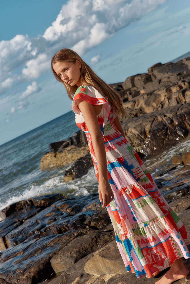 Betty Basics Sadie Dress  Seashell Print