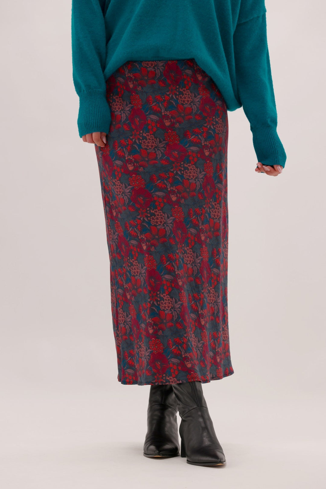 Gloss The Label Limaree Godet Skirt Twilight Floral