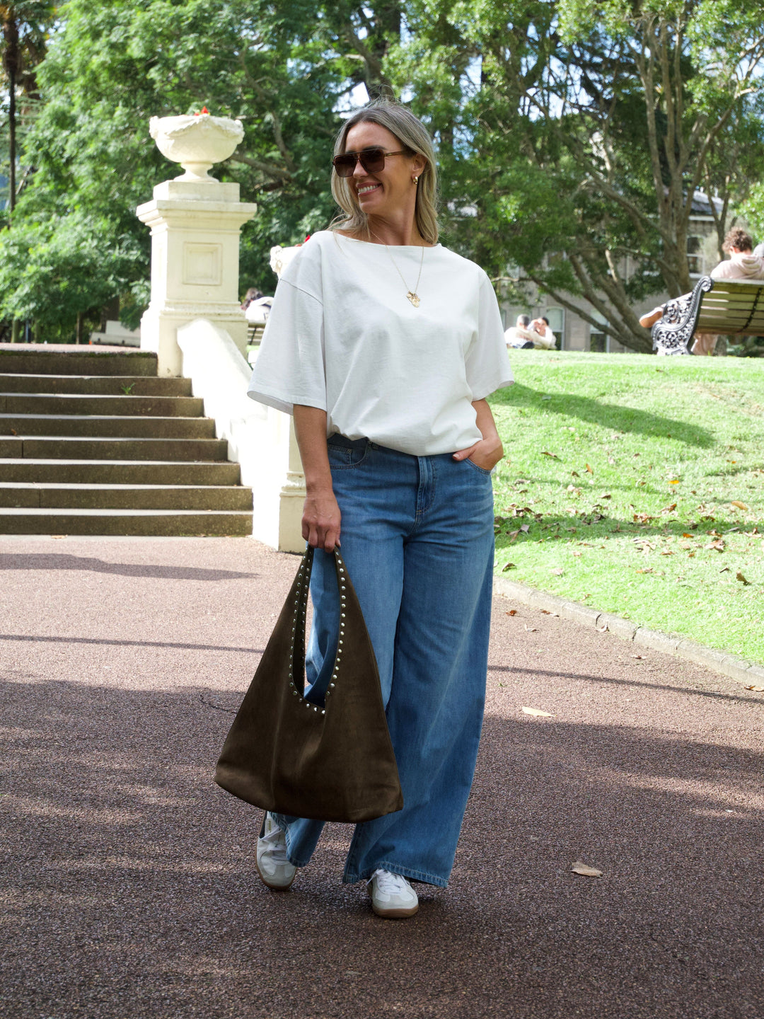 Ayva Kovarn Wide Leg Palazzo Jean Blue
