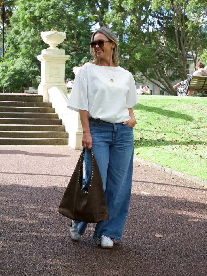 Ayva Kovarn Wide Leg Palazzo Jean Blue