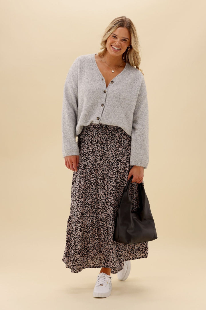 All About Eve Rhea Maxi Skirt Black