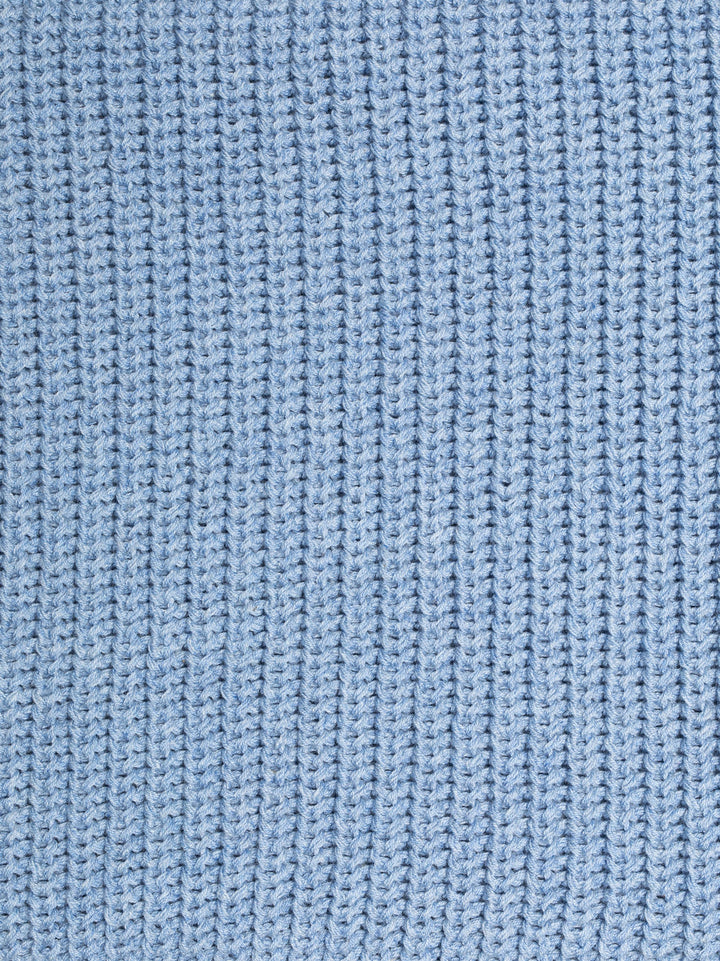 Nudie August Rib Cotton Blue Melange