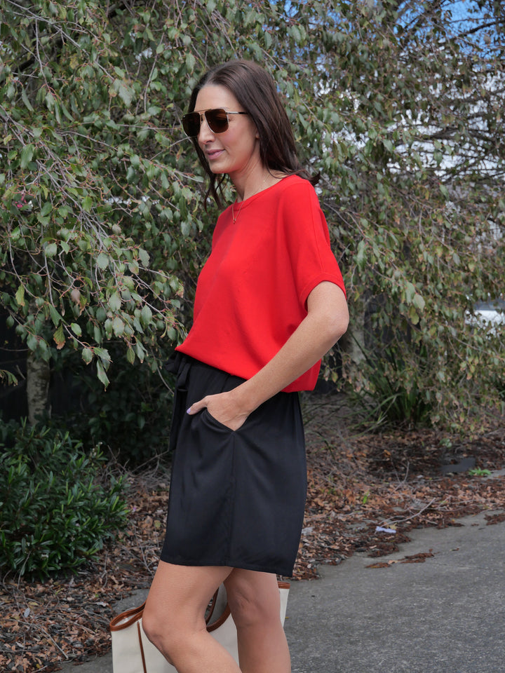 Label Seb Knit Sweater Coral Red
