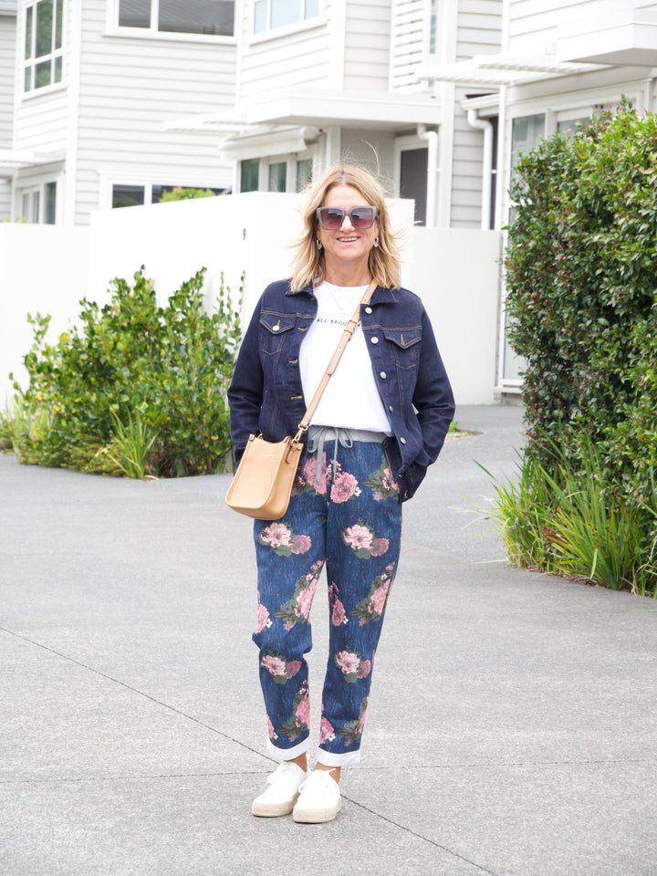 Sunday Boho Bailey Pant Dark Blue Wash
