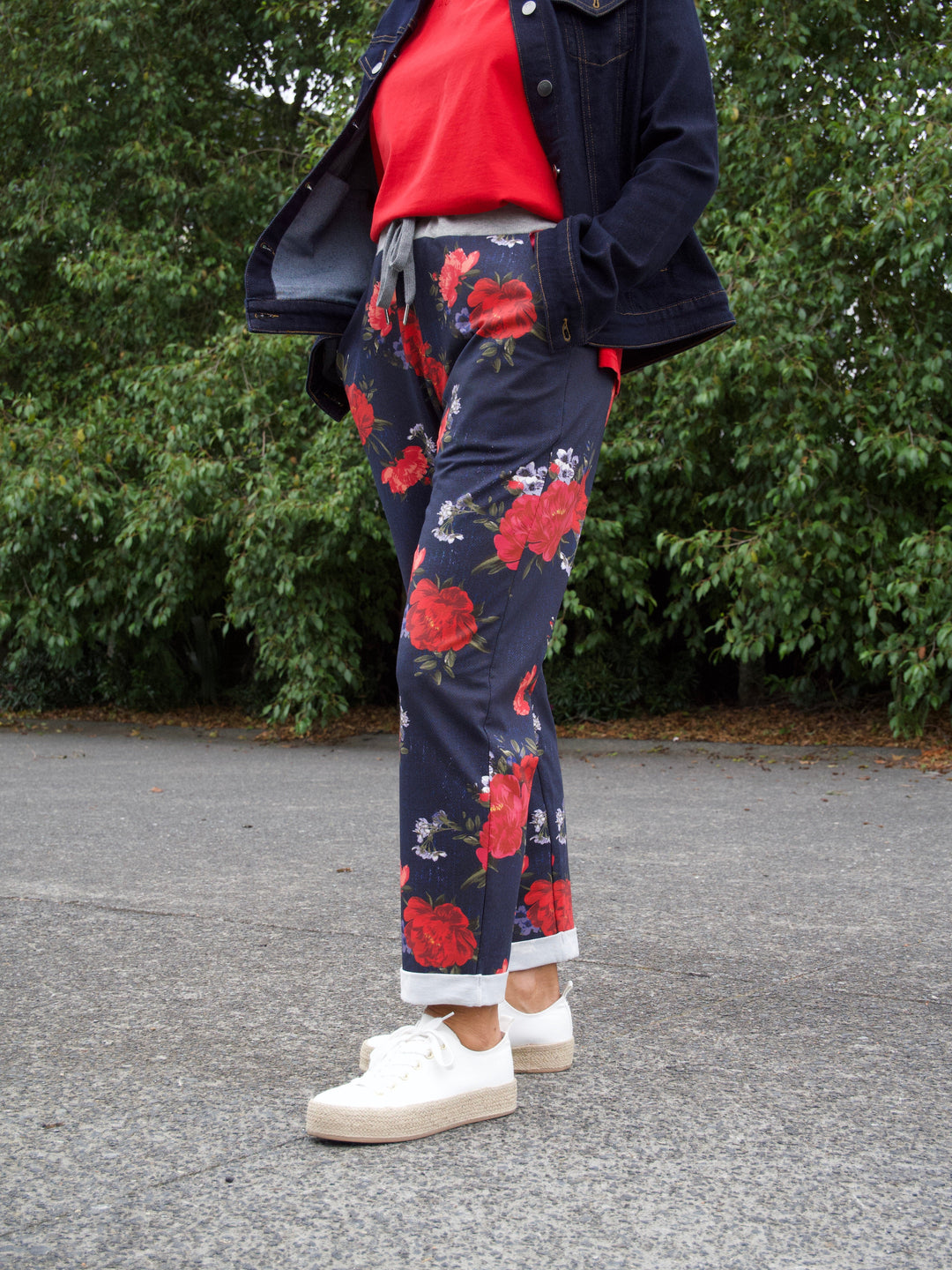 Sunday Boho Savvy Pant Coral Floral