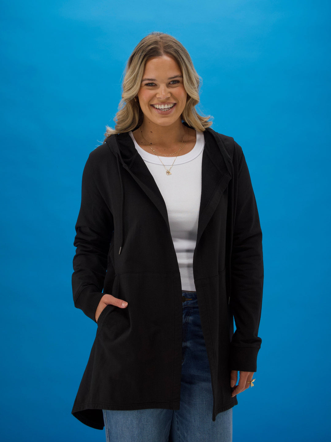 Rebel Club Sideline Hoodie Cardi Black