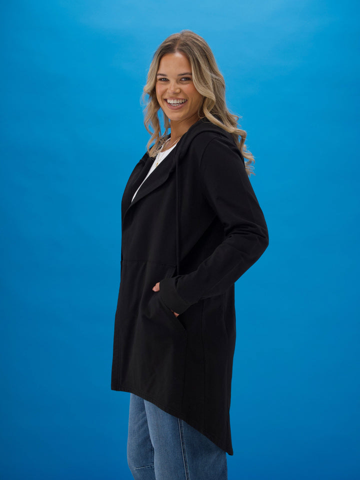 Rebel Club Sideline Hoodie Cardi Black