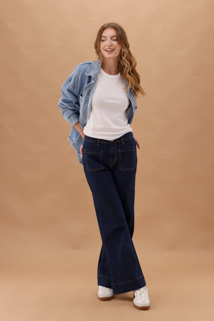 Wakee Lizzy Jean Indigo Blue