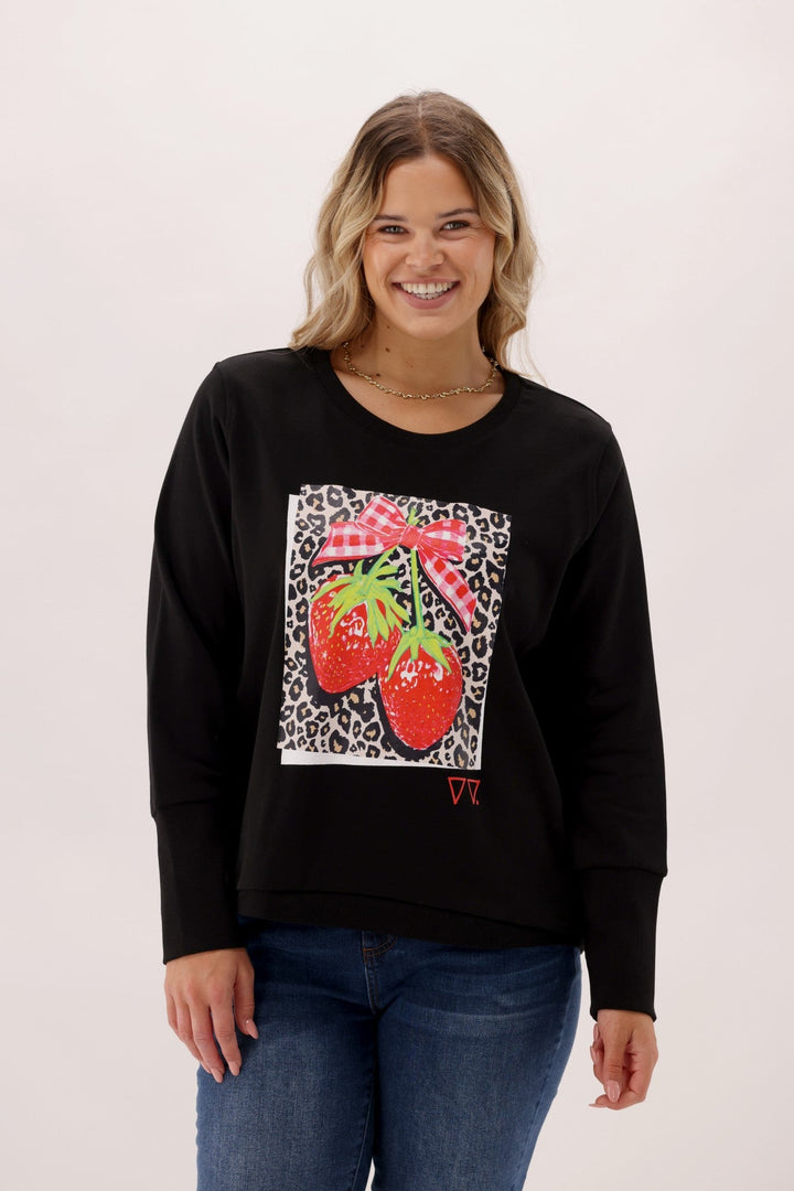 Rebel Club Berry Bliss Crew Black