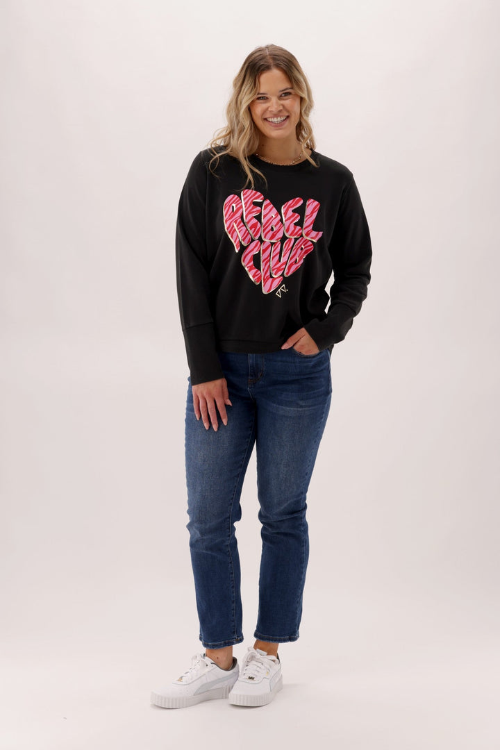 Rebel Club Bold Crew Black
