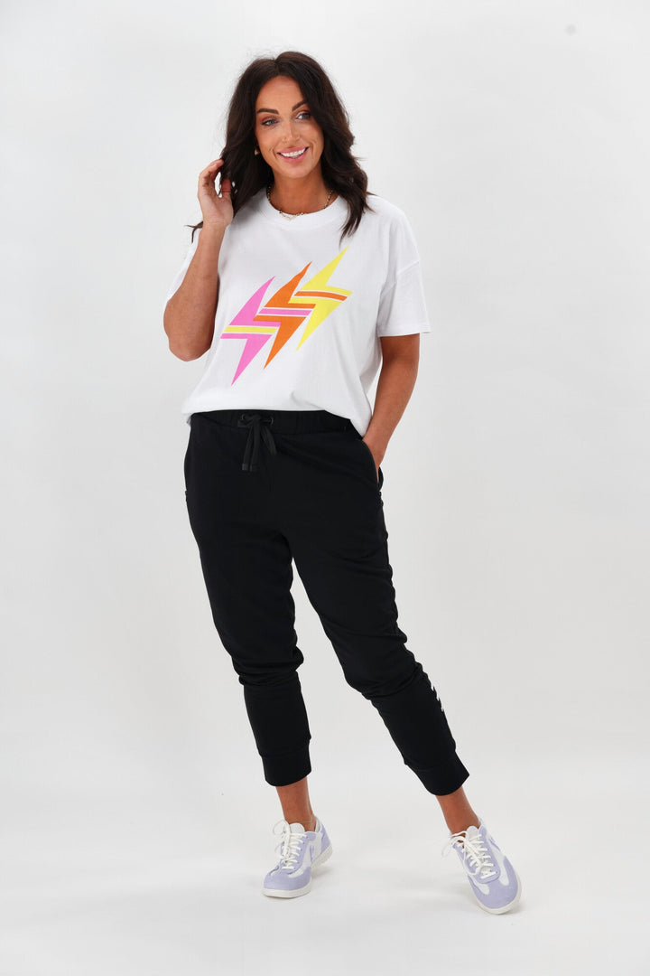 Rebel Club Kickback Pant Black White