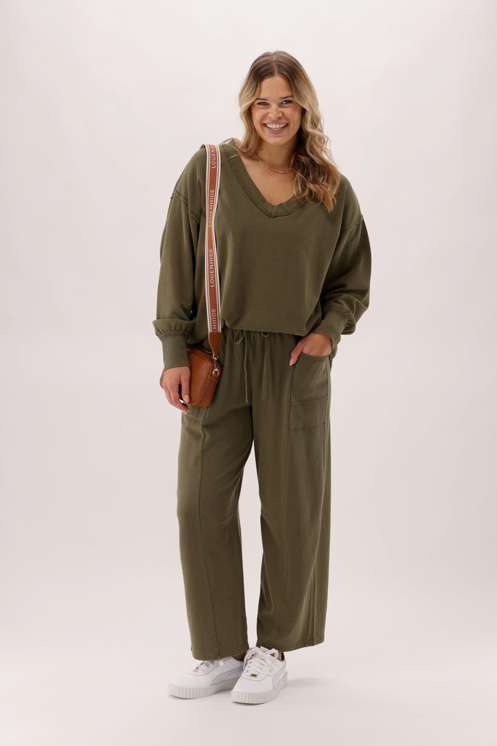 Rebel Club Nova Barrel Pant Khaki