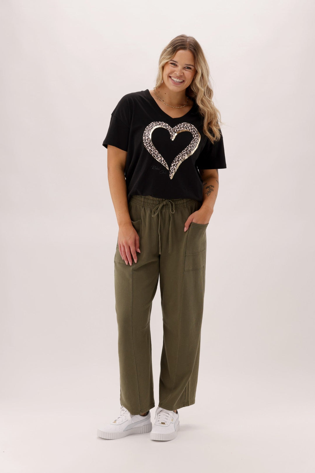 Rebel Club Nova Barrel Pant Khaki