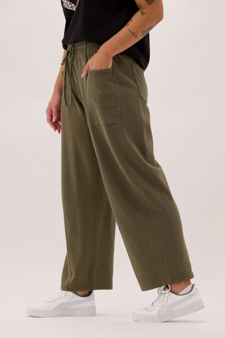 Rebel Club Nova Barrel Pant Khaki