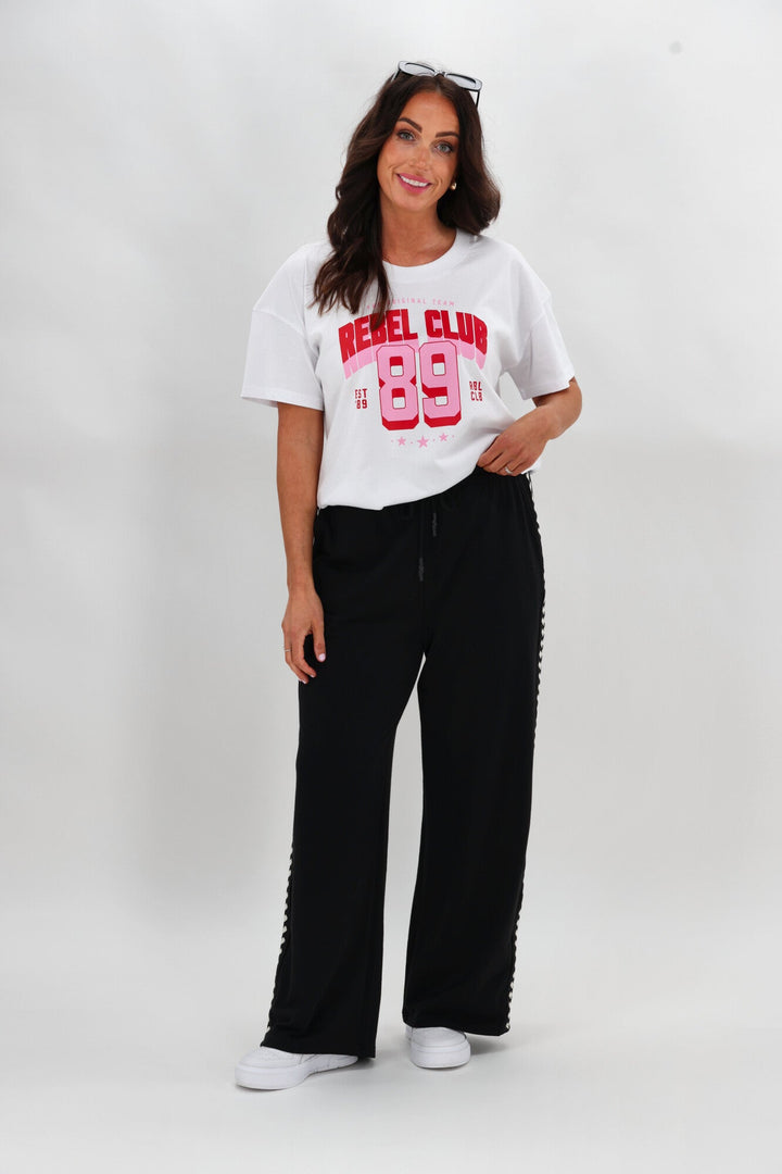 Rebel Club Trackside Pant Black