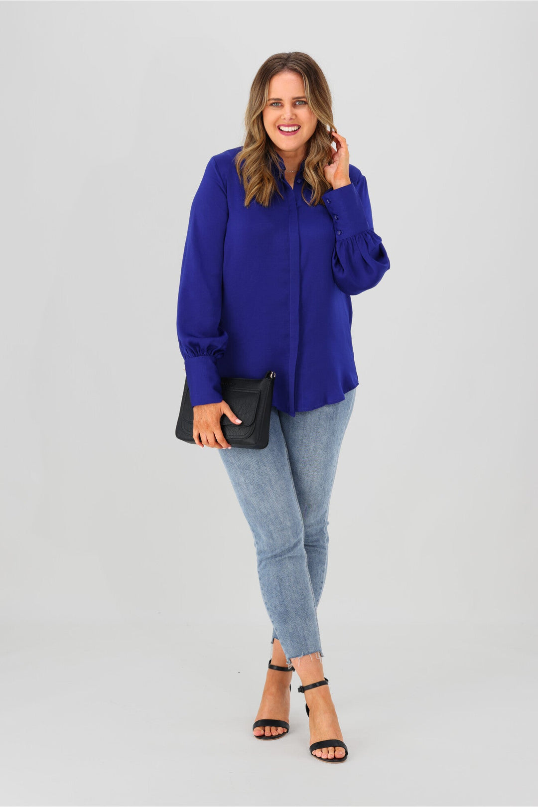 Roseason Farah Blouse Blue