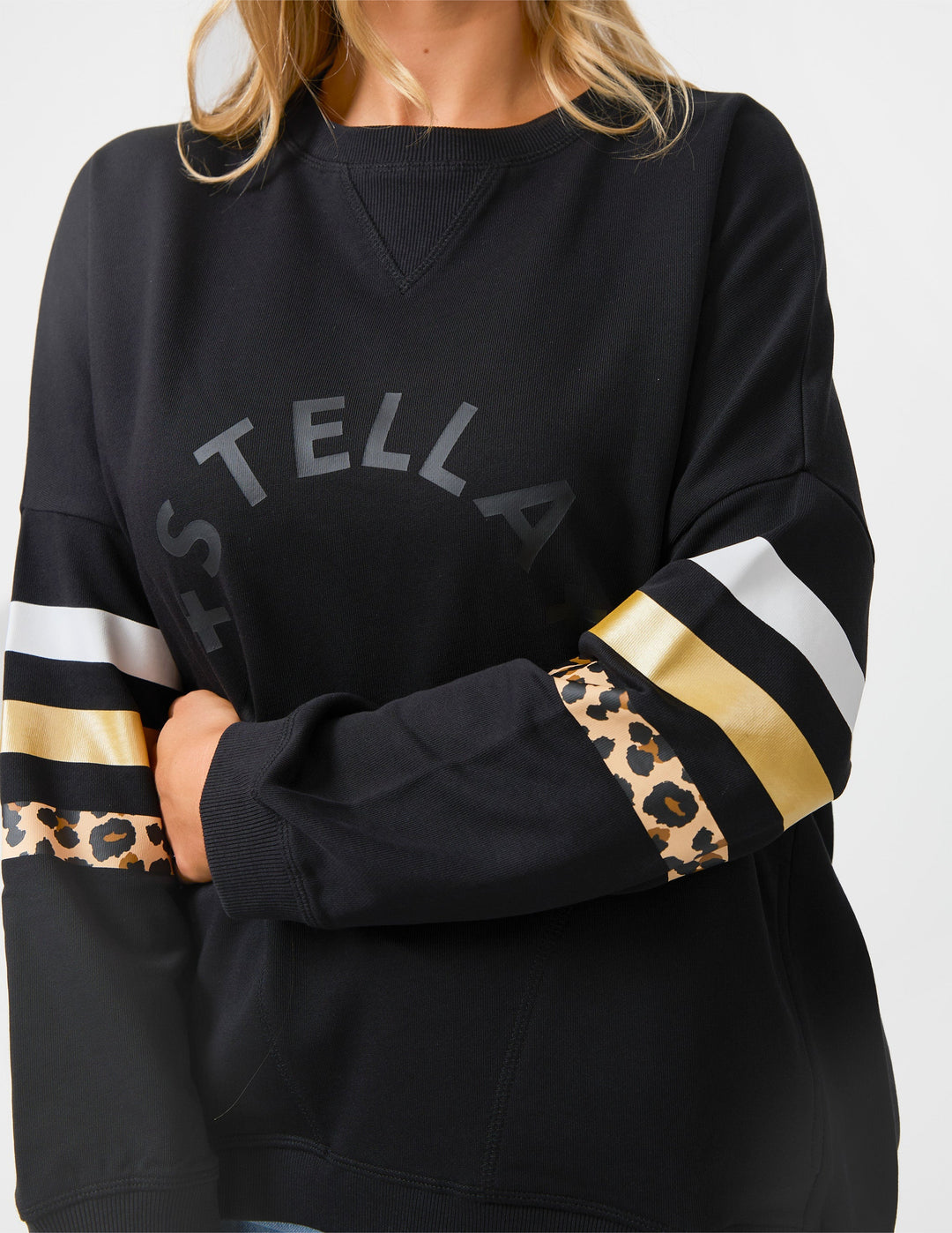 Stella + Gemma Newport Pocket Sweatshirt Black