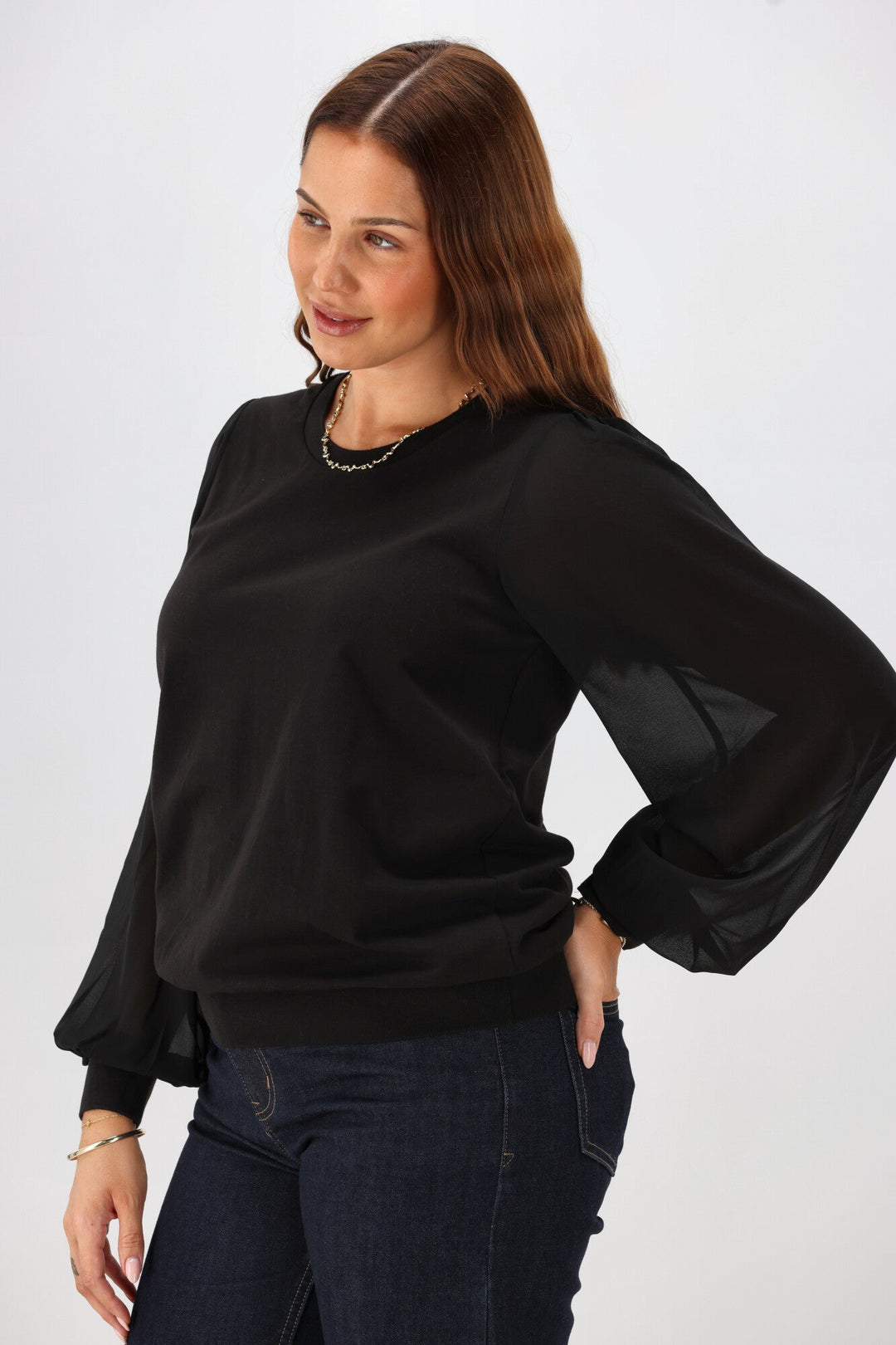 Label Zenova Top Black