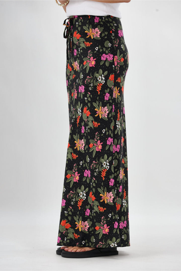 Sass Beckett Bias Skirt Night Garden
