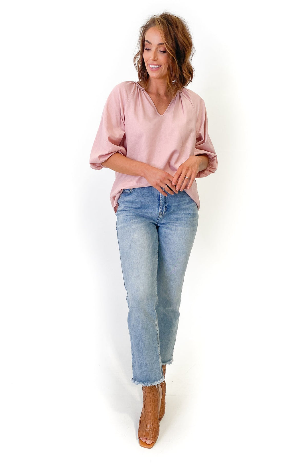 Sass Pippa Top Blush