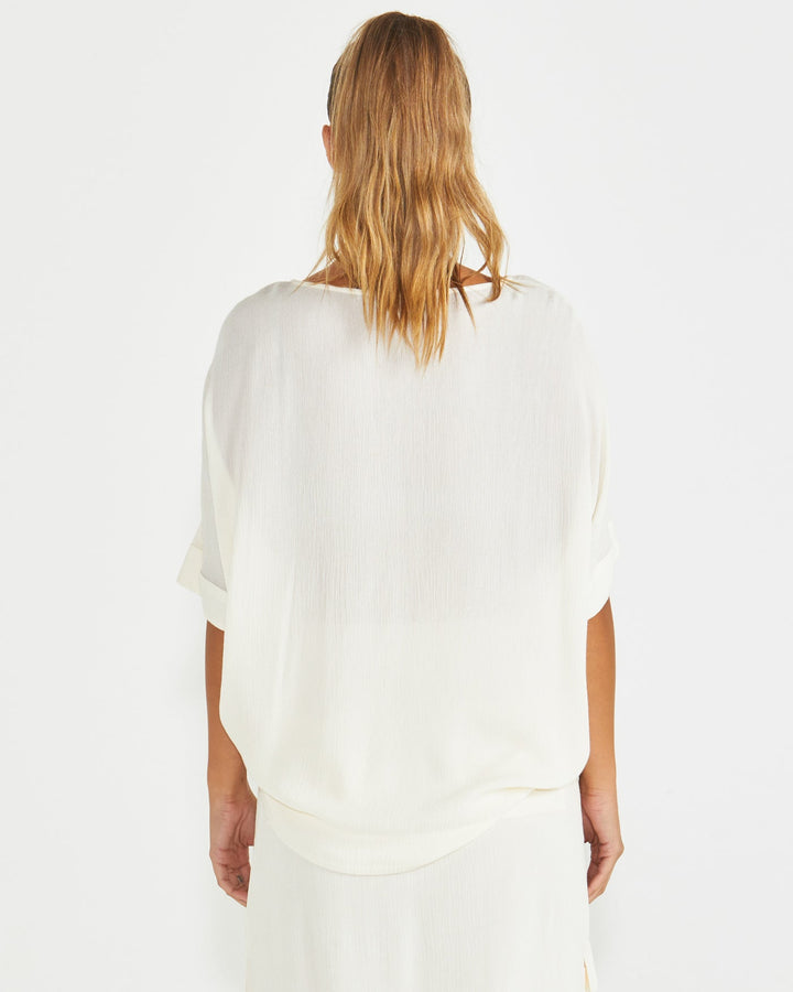 Sass Raya Oversized Top Cream