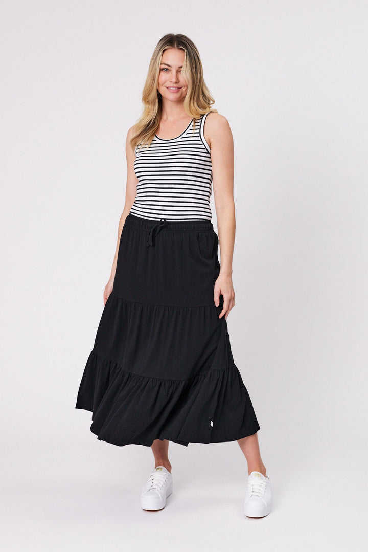 Essentials Midi Skirt Black