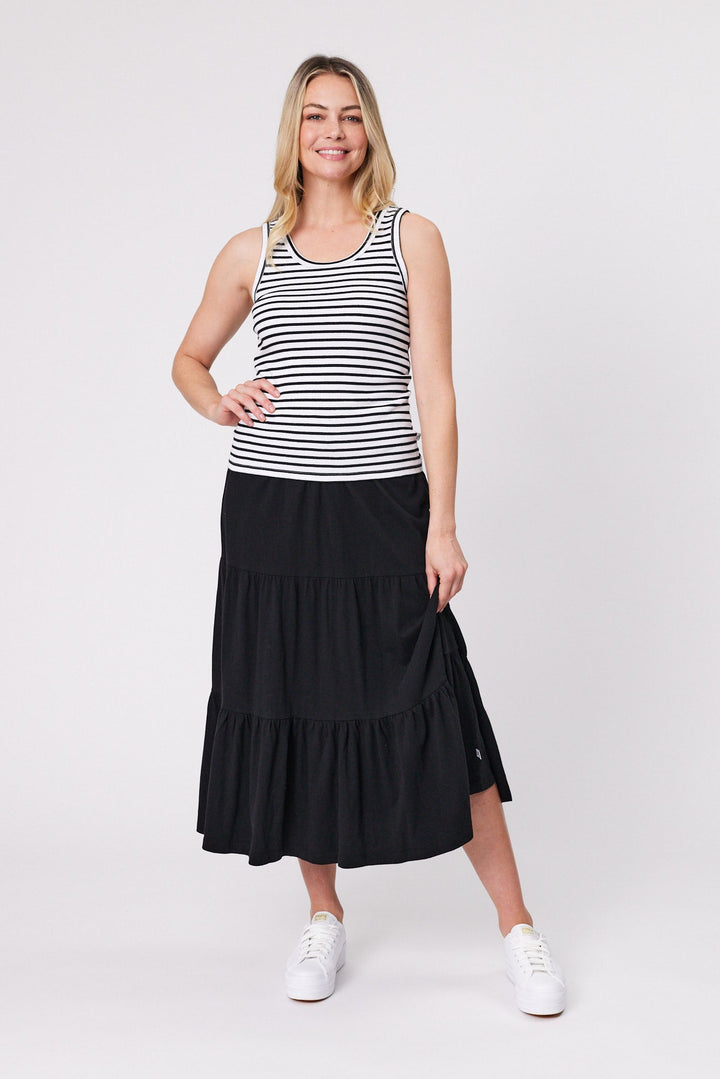 Essentials Midi Skirt Black