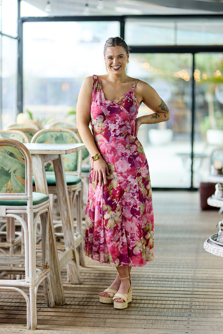 Celebration Tully Maxi Dress Pink Floral