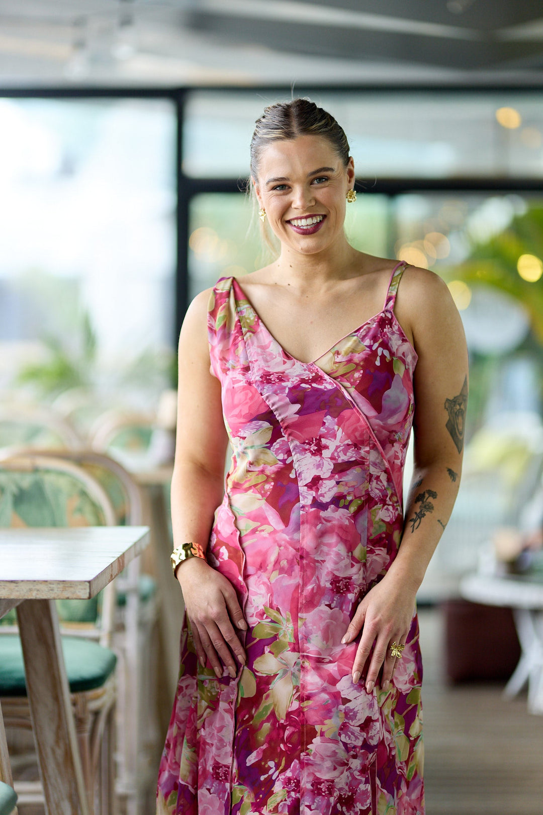Celebration Tully Maxi Dress Pink Floral
