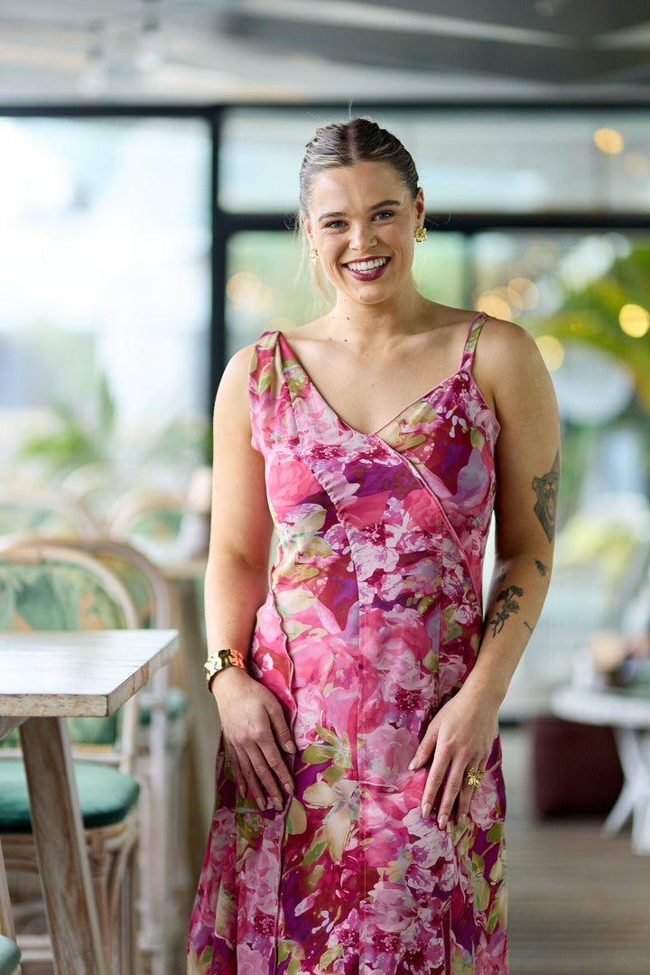 Celebration Tully Maxi Dress Pink Floral