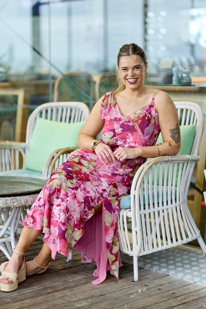 Celebration Tully Maxi Dress Pink Floral