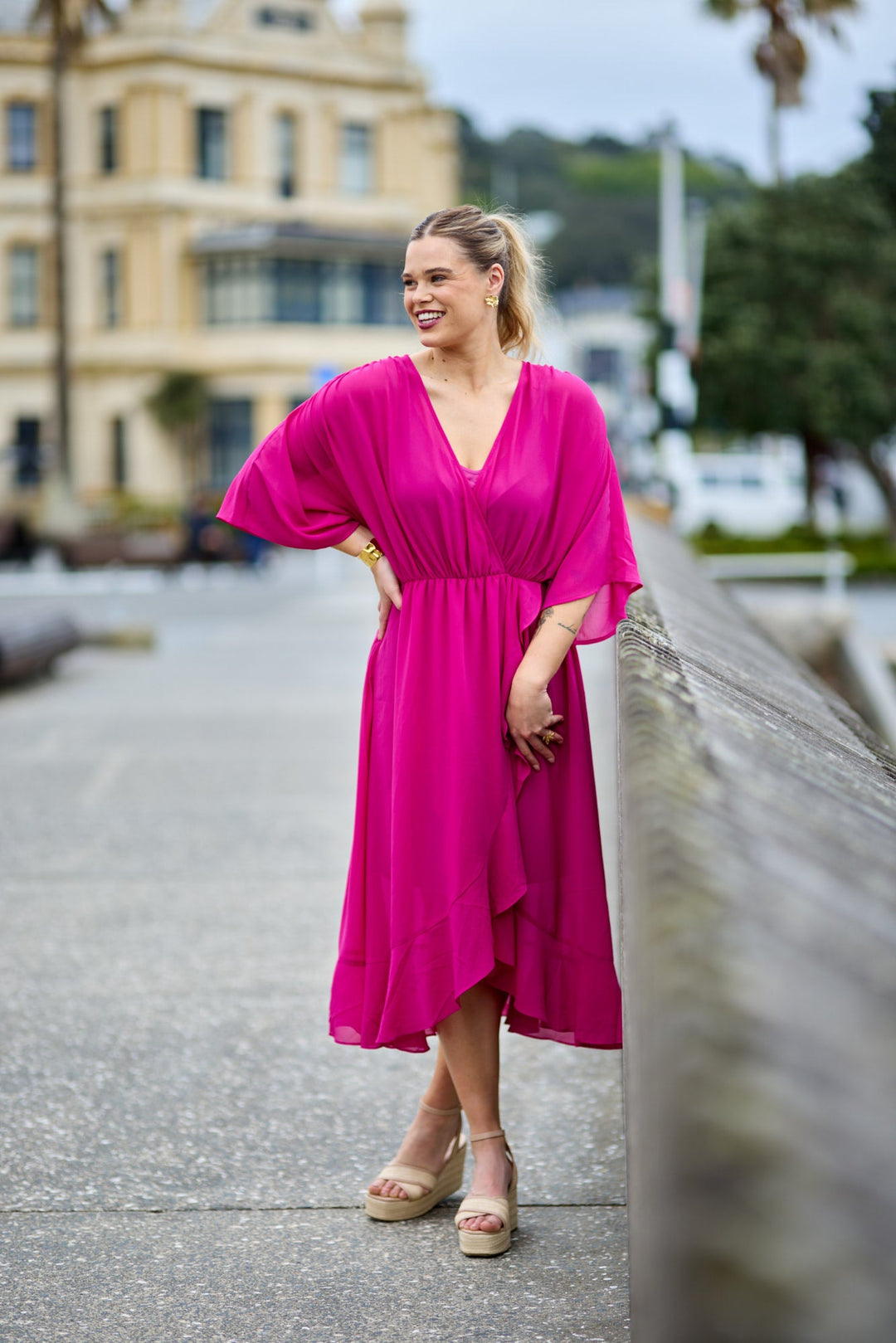 Celebration Opal Wrap Dress Berry