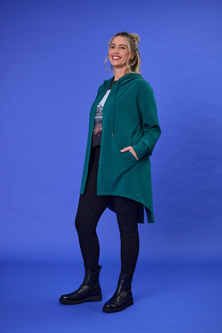 Rebel Club Sideline Hoodie Cardi Green