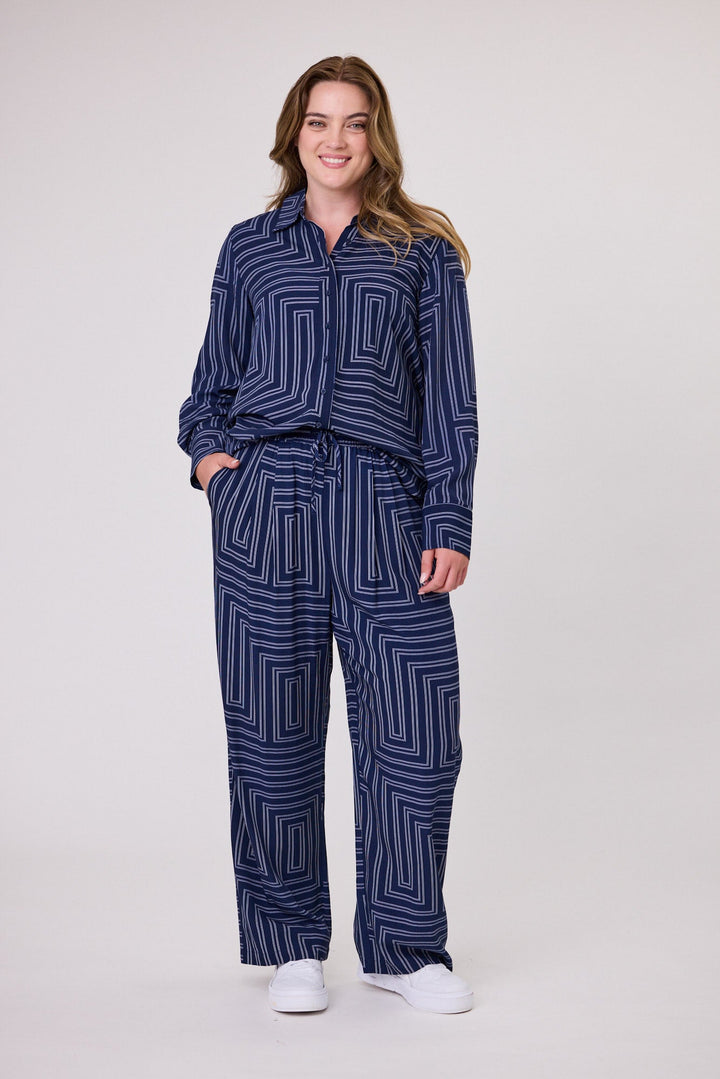 Label Marrellen Geo Print Pant