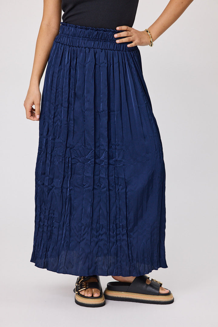 Gloss The Label Rebecca Maxi Skirt Navy