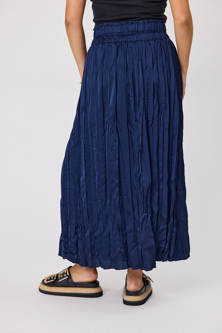Gloss The Label Rebecca Maxi Skirt Navy