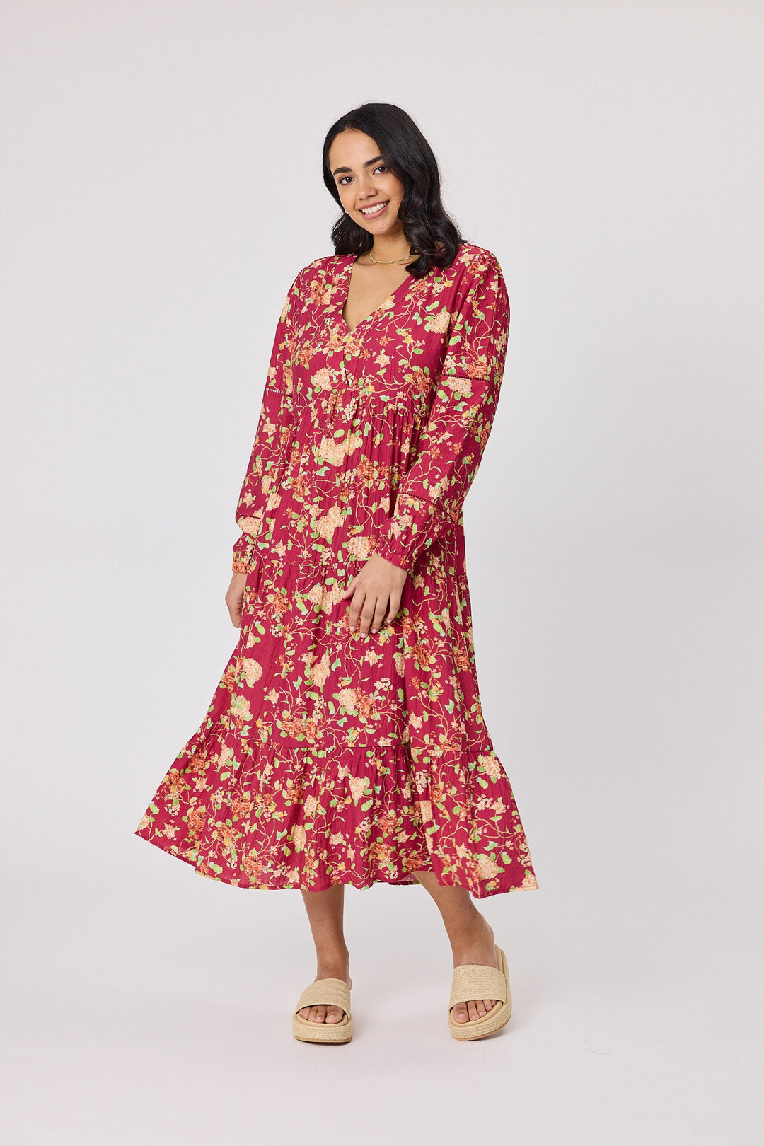 Gloss The Label Lois Dress Wine