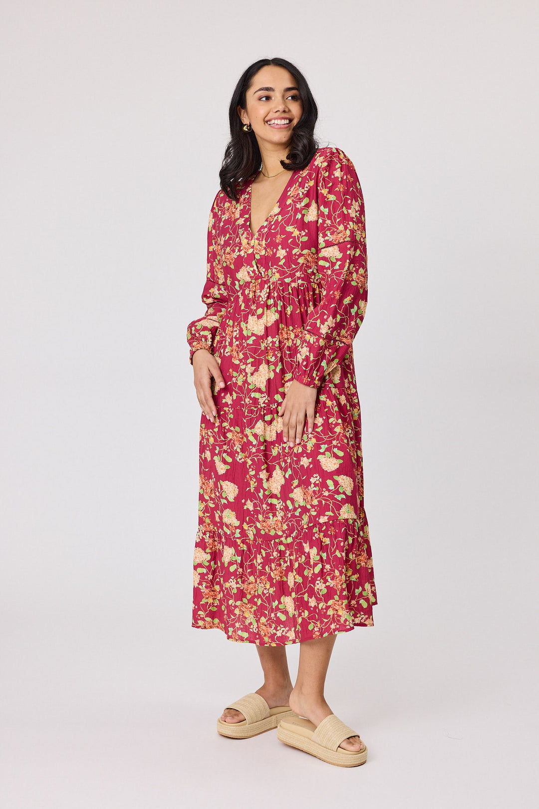 Gloss The Label Lois Dress Wine
