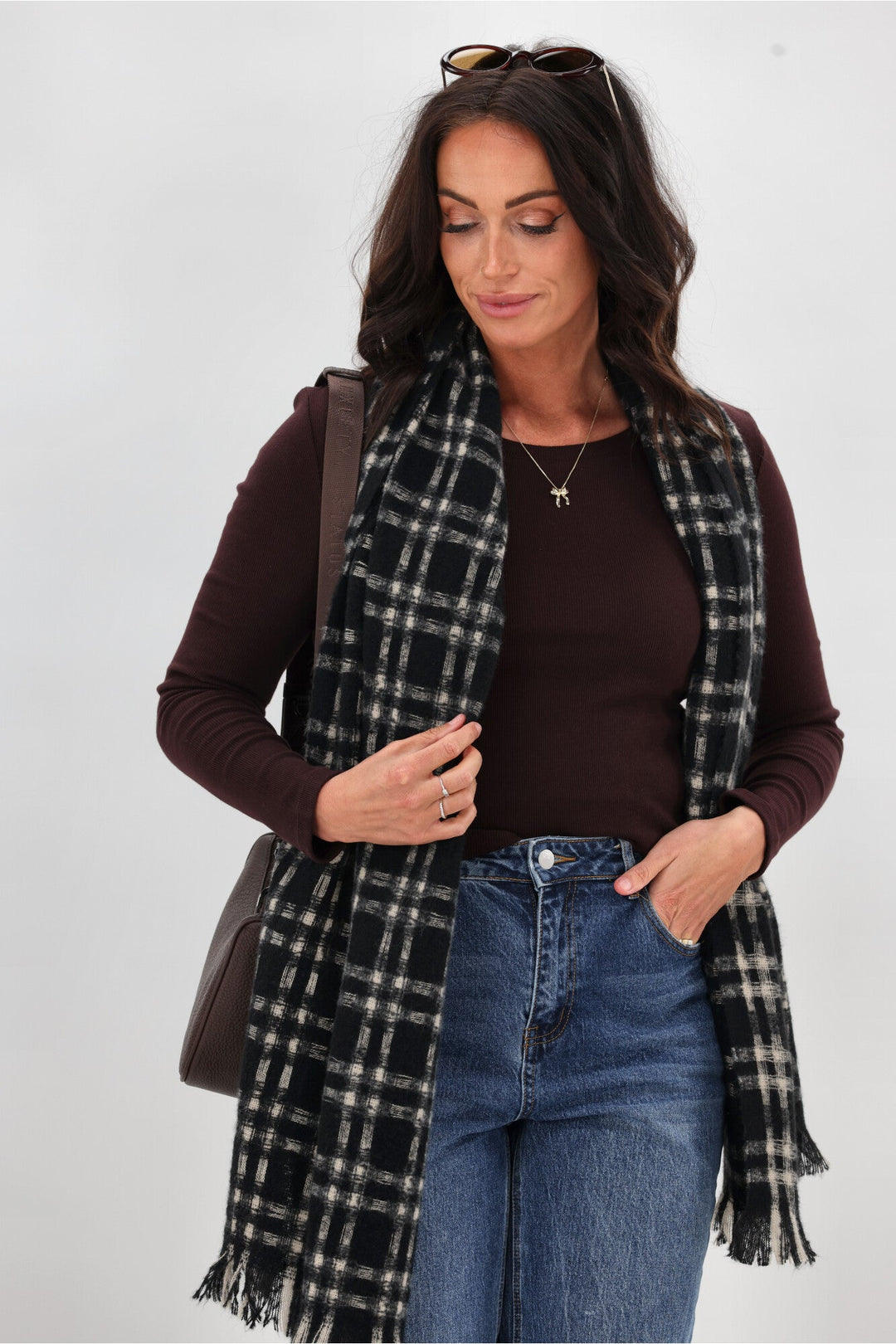 Essential Rib Long Sleeve Chocolate
