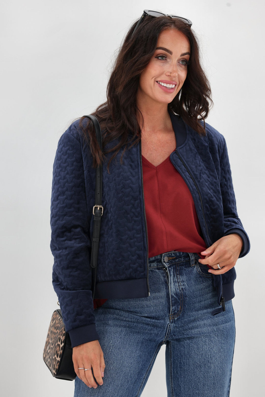 Essentials Cap Sleeve Top Cranberry