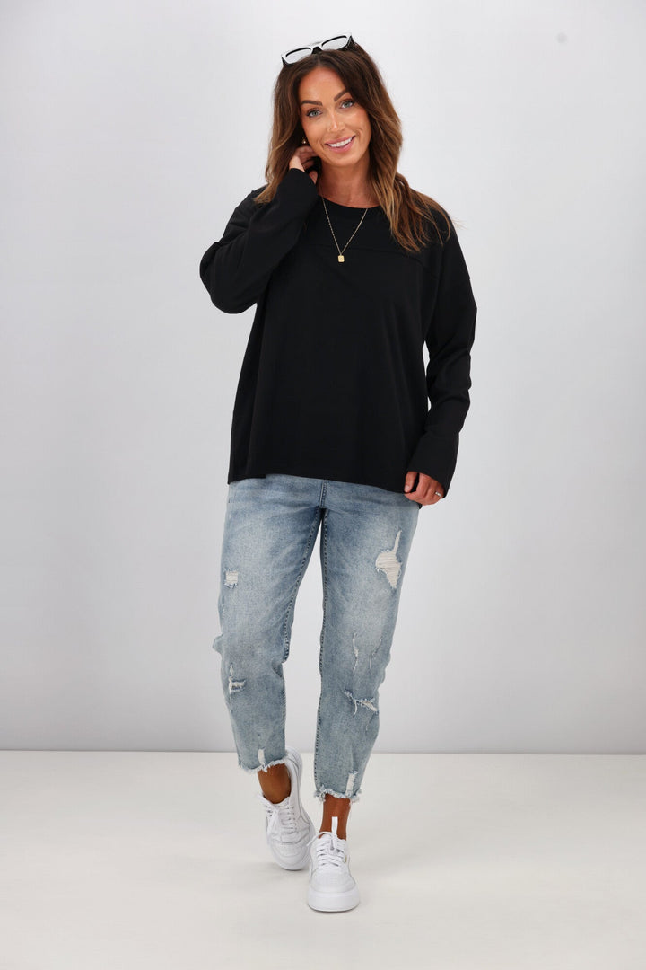 Essentials Long Sleeve Black