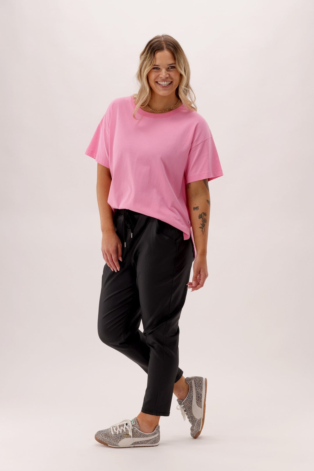 Label Anew Wetlook Jogger Black