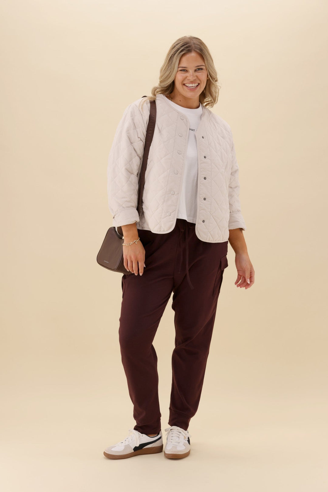 Label Asharna Cargo Pocket Jogger Chocolate