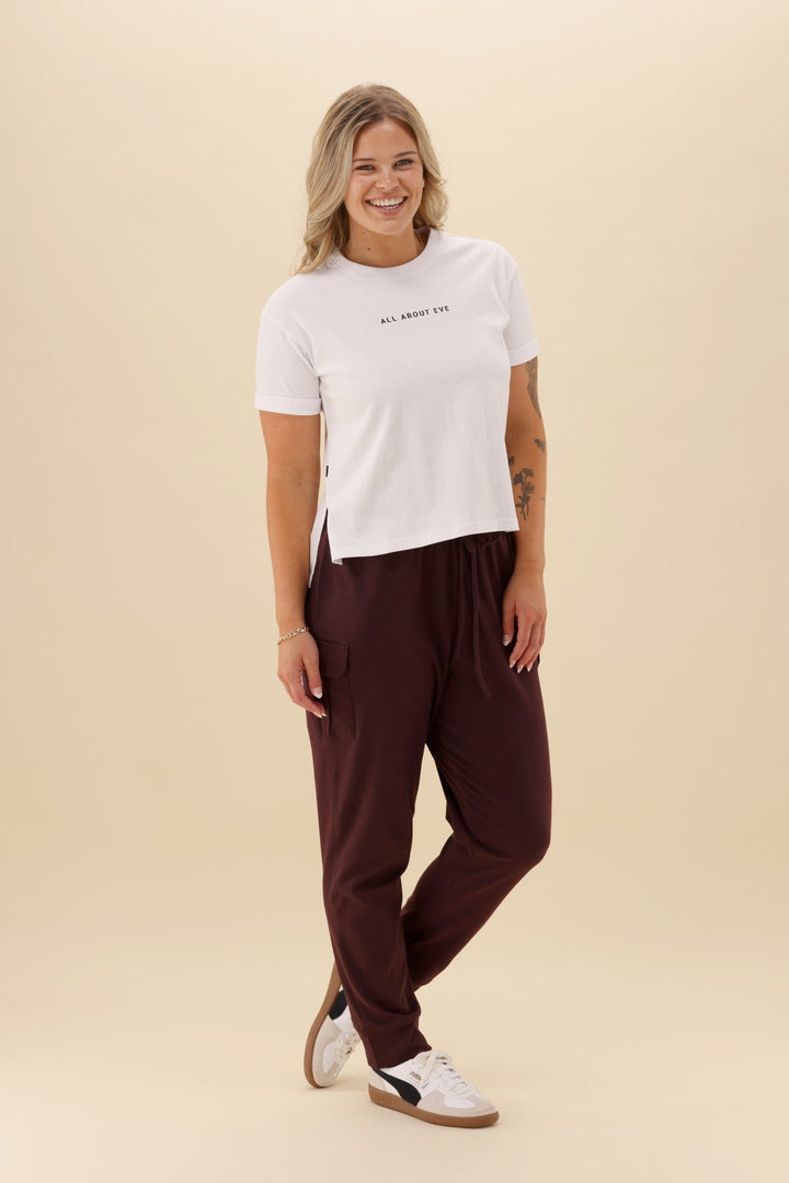 Label Asharna Cargo Pocket Jogger Chocolate