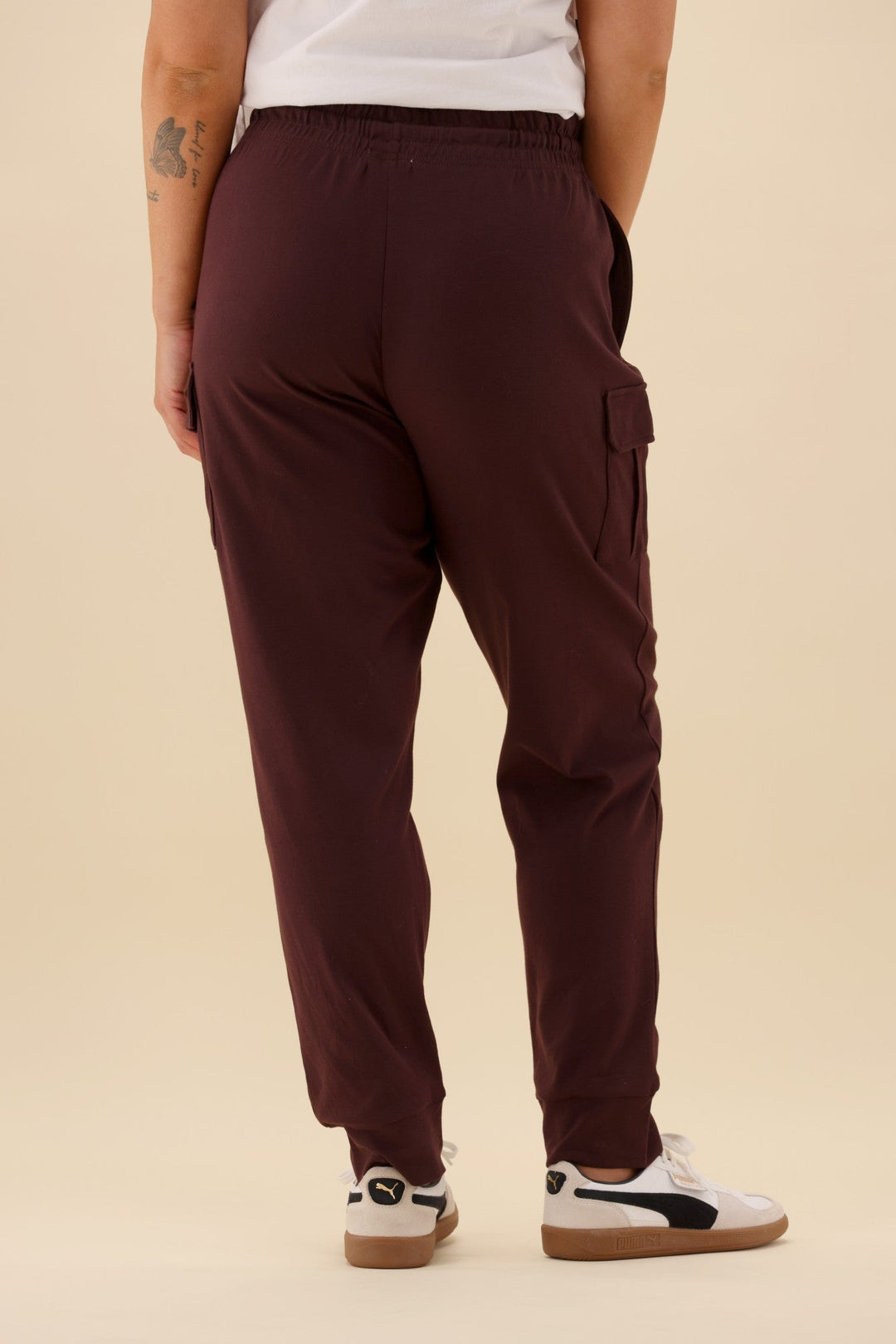Label Asharna Cargo Pocket Jogger Chocolate