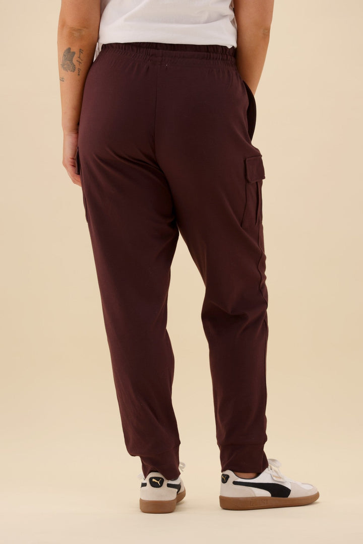 Label Asharna Cargo Pocket Jogger Chocolate
