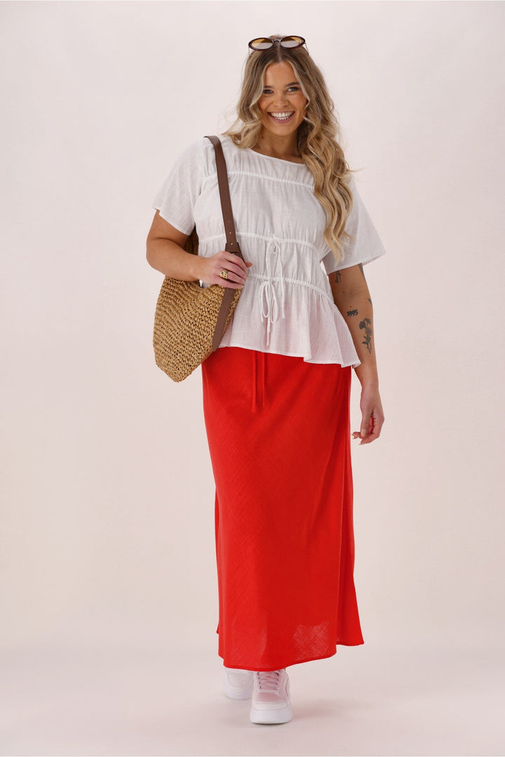Label Avelina Skirt Coral